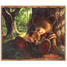 Lade das Bild in den Galerie-Viewer, Bär - voller runder Diamant - 35x30cm