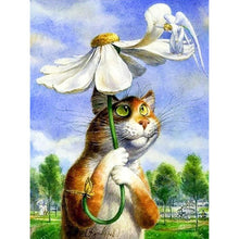 Lade das Bild in den Galerie-Viewer, Katze - voller runder Diamant - 30x40cm