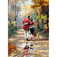 Lade das Bild in den Galerie-Viewer, Paar - voller runder Diamant - 30x40cm