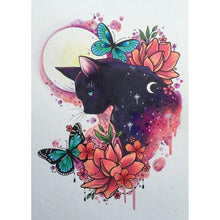 Lade das Bild in den Galerie-Viewer, Schmetterling - voller runder Diamant - 30x40cm