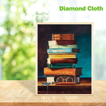 Lade das Bild in den Galerie-Viewer, Bücherregal - voller runder Diamant - 30x40cm