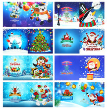 Lade das Bild in den Galerie-Viewer, 8pcs/Set-Christmas-Diamond Grußkarten