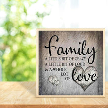 Lade das Bild in den Galerie-Viewer, Familie - voller runder Diamant - 40x40cm