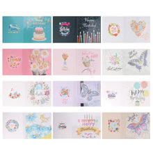 Lade das Bild in den Galerie-Viewer, 12pcs/Set-Birthday-Diamond Grußkarten