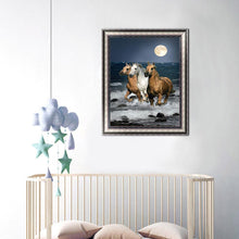 Lade das Bild in den Galerie-Viewer, Pferd - voller runder Diamant - 30x40cm