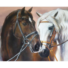 Lade das Bild in den Galerie-Viewer, Pferd - voller runder Diamant - 30x40cm