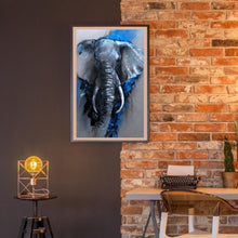Lade das Bild in den Galerie-Viewer, Elefant - voller runder Diamant - 30x40cm