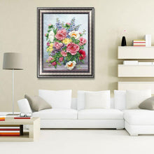 Lade das Bild in den Galerie-Viewer, Blumen - voller runder Diamant - 30x40cm