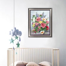 Lade das Bild in den Galerie-Viewer, Blumen - voller runder Diamant - 30x40cm