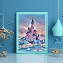 Lade das Bild in den Galerie-Viewer, Schloss - voller runder Diamant - 30x40cm