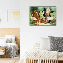 Lade das Bild in den Galerie-Viewer, Kuh - voller runder Diamant - 30x40cm