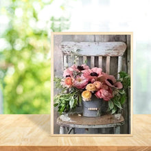 Lade das Bild in den Galerie-Viewer, Blume - voller runder Diamant - 30x40cm