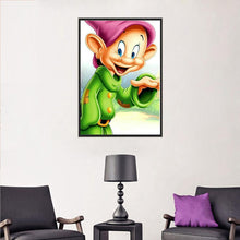 Lade das Bild in den Galerie-Viewer, Zwerg - voller runder Diamant - 40x30cm