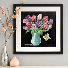 Lade das Bild in den Galerie-Viewer, Blume - voller runder Diamant - 30x30cm