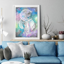 Lade das Bild in den Galerie-Viewer, Dreamcatcher - voller runder Diamant - 30x40cm