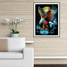 Lade das Bild in den Galerie-Viewer, Adler - voller runder Diamant - 30x40cm