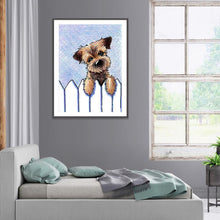 Lade das Bild in den Galerie-Viewer, Hund - voller runder Diamant - 30x40cm