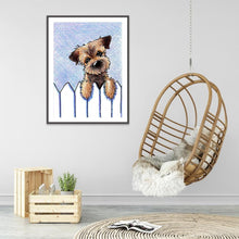 Lade das Bild in den Galerie-Viewer, Hund - voller runder Diamant - 30x40cm