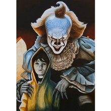 Lade das Bild in den Galerie-Viewer, Clown - voller runder Diamant - 30x40cm
