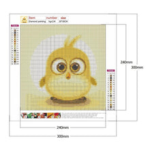 Lade das Bild in den Galerie-Viewer, Vogel - voller runder Diamant - 30x30cm