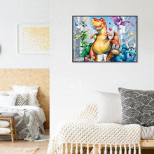 Lade das Bild in den Galerie-Viewer, Dinosaurier - voller runder Diamant - 30x40cm