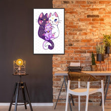 Lade das Bild in den Galerie-Viewer, Katze - voller runder Diamant - 30x40cm