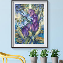 Lade das Bild in den Galerie-Viewer, Blume - volle Diamant-Malerei - 40x30cm