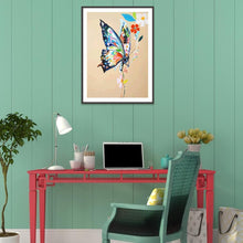 Lade das Bild in den Galerie-Viewer, Schmetterling - voller quadratischer Diamant - 40x30cm