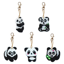 Lade das Bild in den Galerie-Viewer, 5 Stück/Satz Panda DIY Schlüsselanhänger
