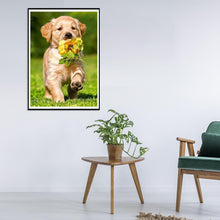 Lade das Bild in den Galerie-Viewer, Hund - voller runder Diamant - 30x40cm