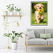 Lade das Bild in den Galerie-Viewer, Hund - voller runder Diamant - 30x40cm