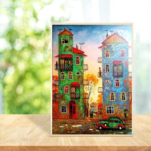 Lade das Bild in den Galerie-Viewer, Haus - voller runder Diamant - 30x40cm