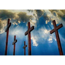 Lade das Bild in den Galerie-Viewer, Kreuz - voller runder Diamant - 30x40cm