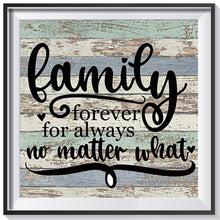 Lade das Bild in den Galerie-Viewer, Familie - voller runder Diamant - 30x30cm