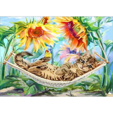 Lade das Bild in den Galerie-Viewer, Katze - volle Diamant-Malerei - 30x40cm