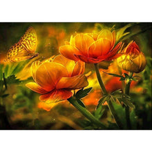 Lade das Bild in den Galerie-Viewer, Blume - voller runder Diamant - 30x40cm