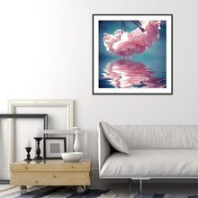 Lade das Bild in den Galerie-Viewer, Blume - voller runder Diamant - 30x30cm