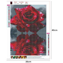 Lade das Bild in den Galerie-Viewer, Blume - voller runder Diamant - 30x40cm