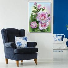 Lade das Bild in den Galerie-Viewer, Blume - voller runder Diamant - 30x40cm