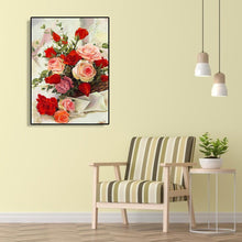 Lade das Bild in den Galerie-Viewer, Blume - voller runder Diamant - 30x40cm