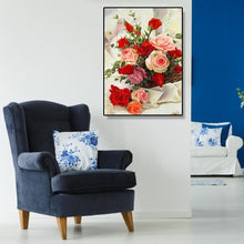 Lade das Bild in den Galerie-Viewer, Blume - voller runder Diamant - 30x40cm