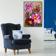 Lade das Bild in den Galerie-Viewer, Blume - voller runder Diamant - 30x40cm