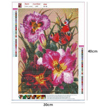 Lade das Bild in den Galerie-Viewer, Blume - voller runder Diamant - 30x40cm