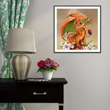 Lade das Bild in den Galerie-Viewer, Drache - voller runder Diamant - 30x30cm