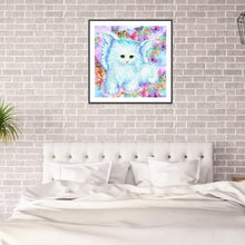 Lade das Bild in den Galerie-Viewer, Katze - voller runder Diamant - 30x30cm