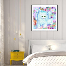 Lade das Bild in den Galerie-Viewer, Katze - voller runder Diamant - 30x30cm