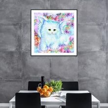 Lade das Bild in den Galerie-Viewer, Katze - voller runder Diamant - 30x30cm