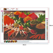 Lade das Bild in den Galerie-Viewer, Essen - voller runder Diamant - 40x30cm
