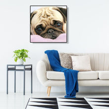 Lade das Bild in den Galerie-Viewer, Hund - voller runder Diamant - 30x30cm