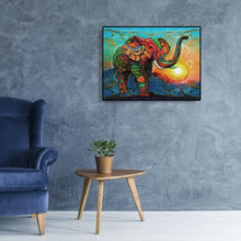 Lade das Bild in den Galerie-Viewer, Elefant - voller runder Diamant - 40x30cm